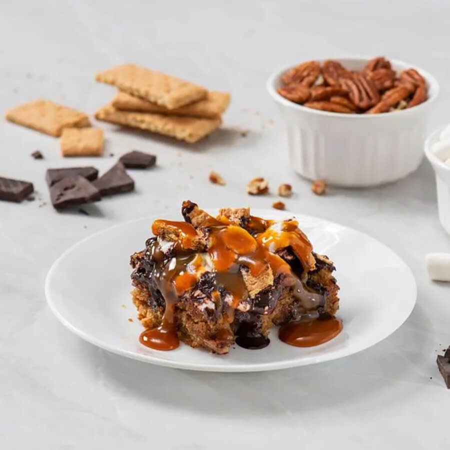Инстант Пот | Рецепта за Сладкиш с карамел, шоколад и маршмелоу