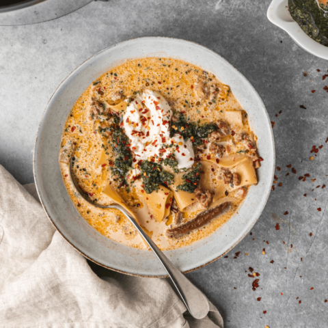 Инстант Пот | Рецепта за Супа с кори за лазаня, гъби и сметана
